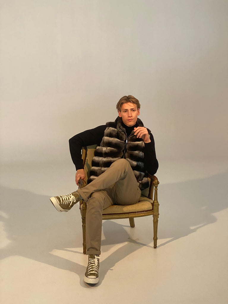 Chaleco Chinchilla Caballero