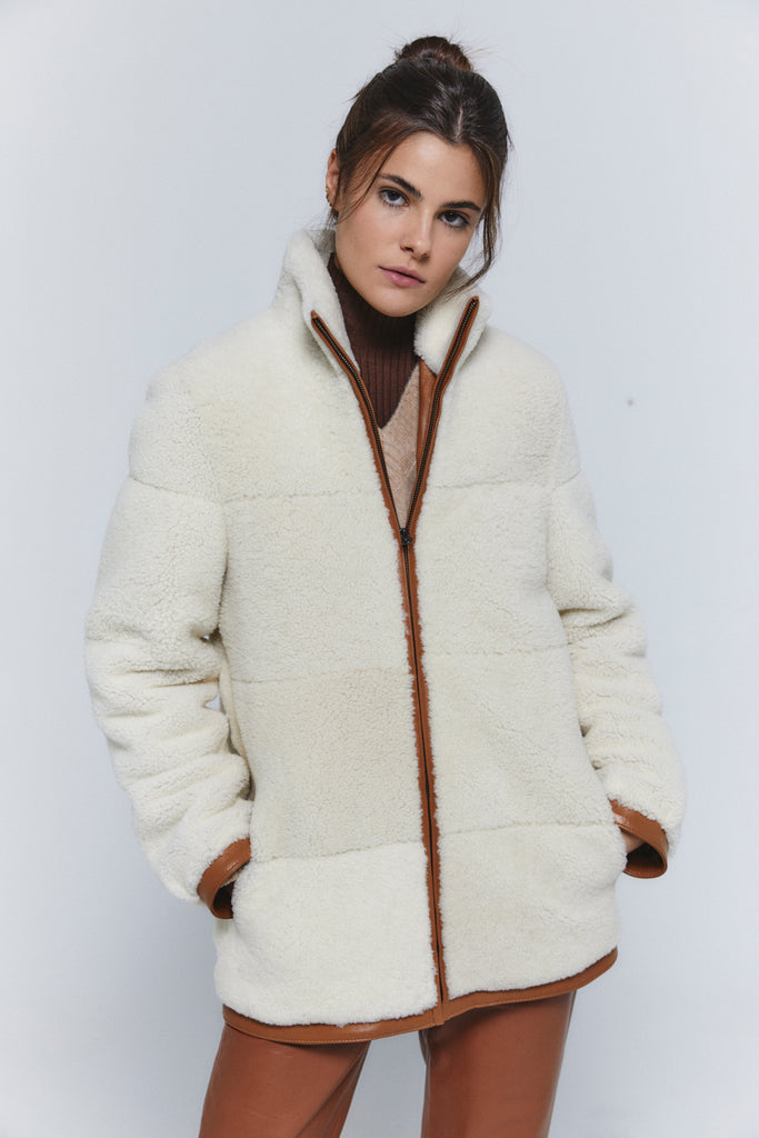 Chaqueta Oversize Cordero Merino