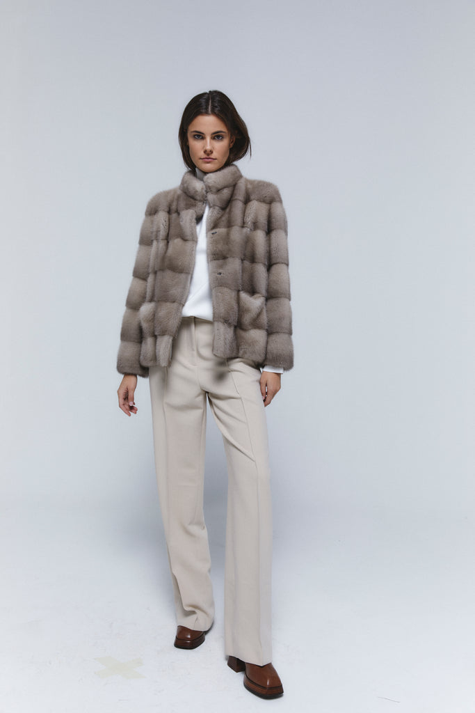 chaqueta vison horizontal