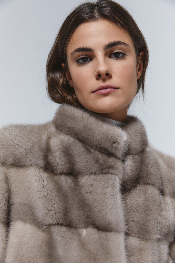 chaqueta vison horizontal