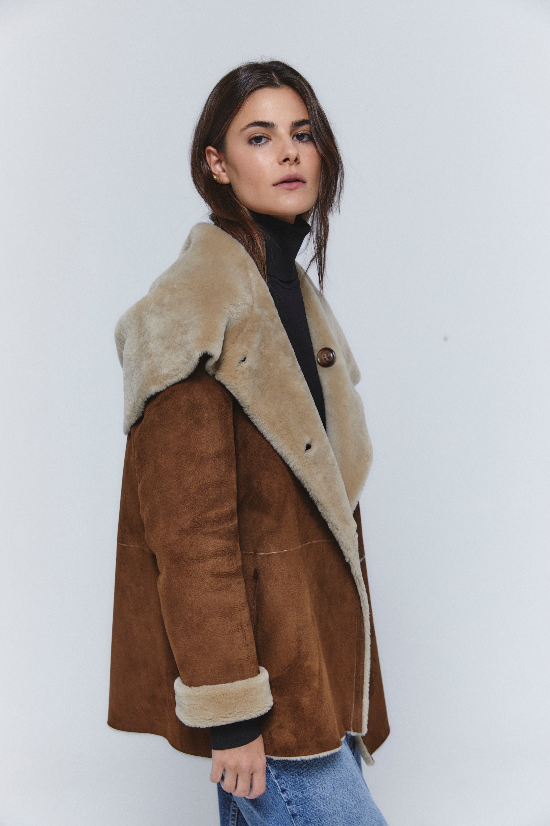 Ropa Abrigo Doble Faz Mujer Camel Abrigo De Mujer Doblefaz Efecto