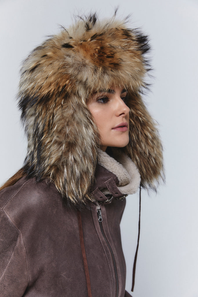 chaqueta cordero merino doble faz