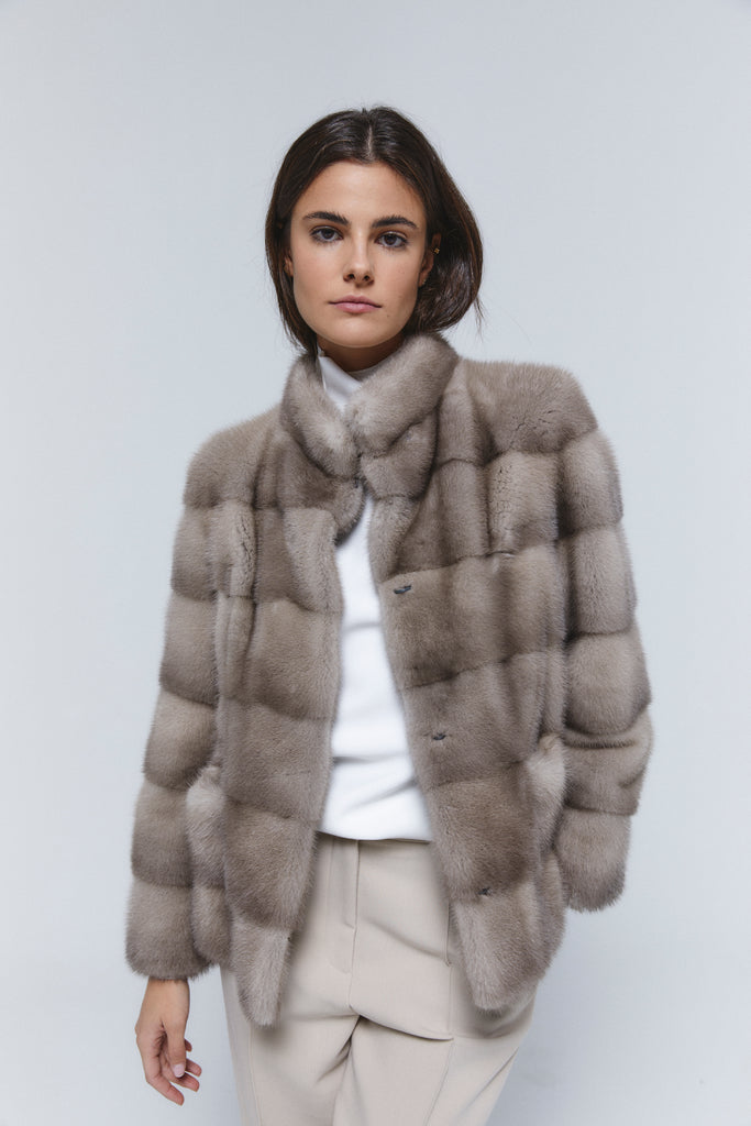 chaqueta vison horizontal