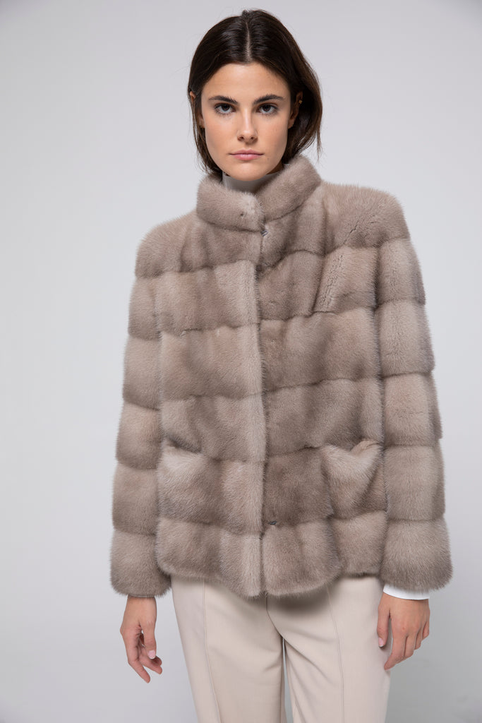 chaqueta vison horizontal